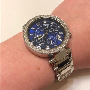 Dark Blue Michael Kors Watch